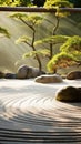 meditation rock garden zen buddhism