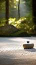 meditation rock garden zen buddhism