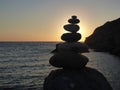 Meditation rock stack