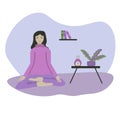 Meditation vector illustration