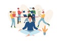 Meditation during work break health benefits of start and idea search