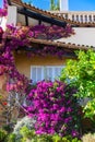 Mediterranean architecture at the idyllic small town of Cala Fornells Royalty Free Stock Photo