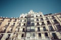 Mediterranean architecture in Spain. Old apartment building in M Royalty Free Stock Photo