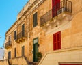 Mediterranean architecture, St.Julians Malta Royalty Free Stock Photo