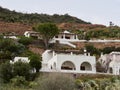 Mediterranean architecture on the streets of the Aeolian islands, Sicily, Italy Royalty Free Stock Photo