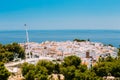 Mediterranean architecture - white houses in Nerja, Spain Royalty Free Stock Photo