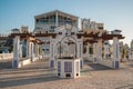 Famous lookout point in Benidorm. Castle square and traditional architecture