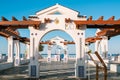 Mediterranean Balcony, famous lookout point in Benidorm. Castle square and traditional architecture