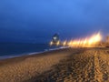 Mediterranean beach in Barcelona- Spain