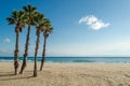 Mediterranean beach in Calpe, Spain Royalty Free Stock Photo