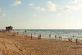 Mediterranean beach of Haifa, Israel
