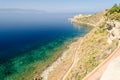 Mediterranean Beach in Milazzo, Sicily Royalty Free Stock Photo