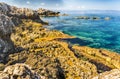 Mediterranean Beach in Milazzo, Sicily Royalty Free Stock Photo