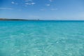 Mediterranean beach.Spiaggia La Pelosa, Stintino, Sardinia, Italy Royalty Free Stock Photo