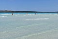 Mediterranean beach in The Spiaggia La Pelosa, Stintino, Sardinia. Royalty Free Stock Photo