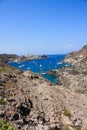 Mediterranean. Boats at Cap de Creus, Costa Brava Royalty Free Stock Photo