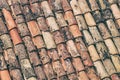 Mediterranean cityscape - view of the tiled roofs of the Old Town of Dubrovnik Royalty Free Stock Photo