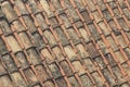 Mediterranean cityscape - view of the tiled roofs of the Old Town of Dubrovnik Royalty Free Stock Photo