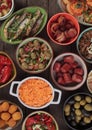 Mediterranean clod buffet food Royalty Free Stock Photo