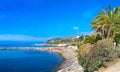 Mediterranean coast in San Remo Royalty Free Stock Photo