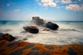 Mediterranean coast in summer Royalty Free Stock Photo