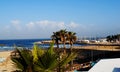 Mediterranean coast, Tel Aviv beach Israel Royalty Free Stock Photo