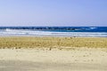 Mediterranean coast, Tel Aviv beach Israel Royalty Free Stock Photo