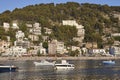 Mediterranean marina in Mallorca island. Puerto de Soller. Mallorca, Spain