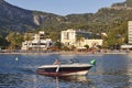 Mediterranean marina in Mallorca island. Puerto de Soller. Mallorca, Spain