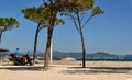 Mediterranean coastline in France