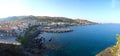 Mediterranean coastline near Aci Castello, Sicily, Italy Royalty Free Stock Photo