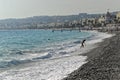 Mediterranean coastline in winter