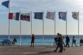 Mediterranean coastline in winter