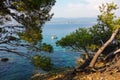 Mediterranean coastline in the southern France