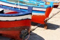 Mediterranean colorful fishing boats, Sicily Royalty Free Stock Photo