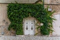 Mediterranean decoration on a vintage wall in the old town in Valldemossa Royalty Free Stock Photo