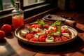 Mediterranean Delicacy: Revel in Caprese Salad\'s Simplicity