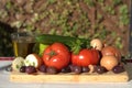 Ingredients of Greek village salad , Mediterranean diet