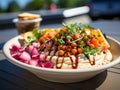 Mediterranean hummus bowl