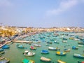 Mediterranean fishing village Marsaxlokk, Malta Royalty Free Stock Photo