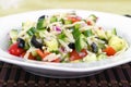 Mediterranean greek orzo pasta salad