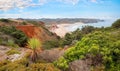 mediterranean landscape costa vicentina with view to amado beach Royalty Free Stock Photo