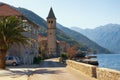 Mediterranean landscape. Montenegro, Bay of Kotor Adriatic Sea, Stoliv village