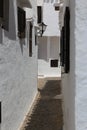 Mediterranean lighthouse and island in Menorca, Spain. Travel Europe. Viajar Croacia. Royalty Free Stock Photo