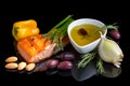 Mediterranean omega-3 diet. Royalty Free Stock Photo