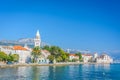 Mediterranean promenade Kastela town in Croatia.