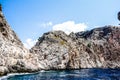 Mediterranean rocks and ocean in Turkey