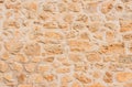 Mediterranean rustic brown stone wall background Royalty Free Stock Photo