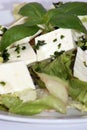 Mediterranean salad with feta cheese Royalty Free Stock Photo