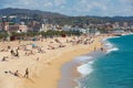 Mediterranean sand beach in Badalona